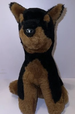 Vintage 1979 Dakin Pillow Pets Doberman Pinscher Dog 9 Inch Plush Stuffed Animal - Image 1 of 4