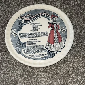 Vintage 1983 Royal China Miss Mary’s Red Velvet Cake Recipe Plate 11.5" Baking - Picture 1 of 2