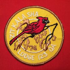 Boy Scout OA Zit-Kala-Sha Lodge 123 1974 Fall Order Of The Arrow Patch