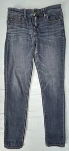 Express Jeans Women's Blue Denim Size 2S Legging Mid Rise - Picture 1 of 15