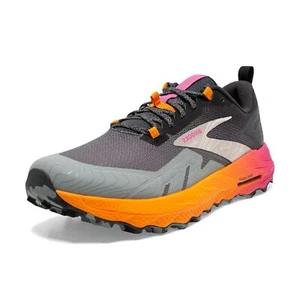 Brooks Men’s Cascadia 17 Trail Running Shoe - Primer/Ebony/Oriole - 8 M - Picture 1 of 7