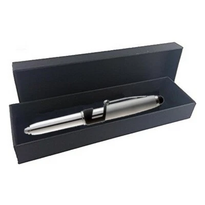 Bolígrafo de regalo de lujo 4 en 1 + linterna LED + lápiz óptico + soporte para tableta celular Foto 1 de 4