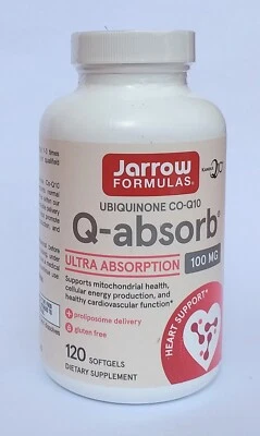 Jarrow Formulas Q-absorb Co-Q10, 100 mg, 120 Softgels