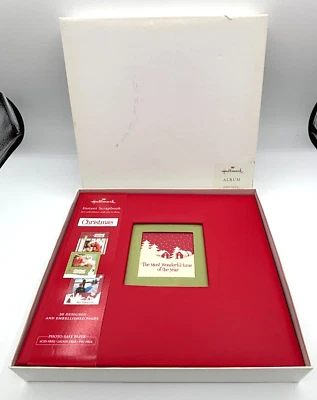 Hallmark Instant Scrapbook Christmas 20 Designed Embellished Pages Album New - Image 1 of 4