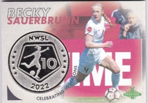BECKY SAUERBRUNN RARE 2022 Parkside NWSL Paramount  SOCCER COIN  #CR7 USWNT - Picture 1 of 2