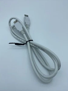 White DisplayPort To DisplayPort Cable - E119932 9U AWM Style 20276 Used - Picture 1 of 3