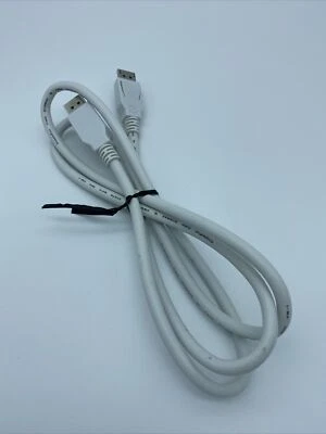 White DisplayPort To DisplayPort Cable - E119932 9U AWM Style 20276 Used - Image 1 of 3