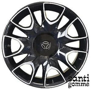 4 Rims Fiat 500 Lancia Y 6.5 X 16" Original New Black Diamond 71806210 - Picture 1 of 2
