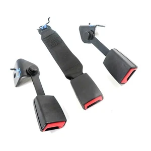 2011 BMW ACTIVEHYBRID 7 (F04) REAR SEAT SEATBELT BUCKLE RECEIVER SET-3 (BLACK) - Picture 1 of 5