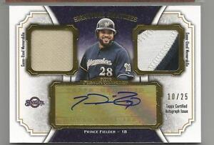 2012 Museum Collection Baseball Prince Fielder Jersey Patch Auto Card /25 (CSC)