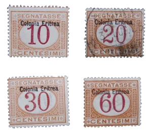 ERITREA - SCOTT# J1,J3-J4,J7 - MH/USED - CAT VAL $104.50 - Picture 1 of 2
