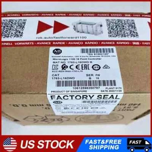NEW PLC AB 1763-L16DWD /B MicroLogix 1100 16 Point Controller 1763L16DWD - Picture 1 of 5