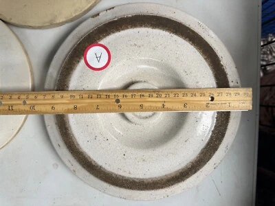 Stoneware Crock Churn 仅盖“A” — 第 1/4 张图片