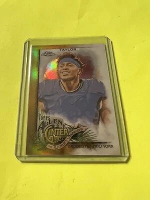 Jonathan Taylor 2022 Topps Allen & Ginter's Chrome #169 GOLD REFRACTOR 10/50 - Image 1 of 2