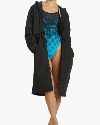 Chaqueta Deportiva Hombre/Mujer Adulto L Negra Natación Parka Calor Piscina Natación Aire Libre Foto 1 de 4