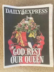 DAILY EXPRESS NEWSPAPER SEPTEMBER 20TH 2022 DEATH OF QUEEN ELIZABETH II FUNERAL - Picture 1 of 1