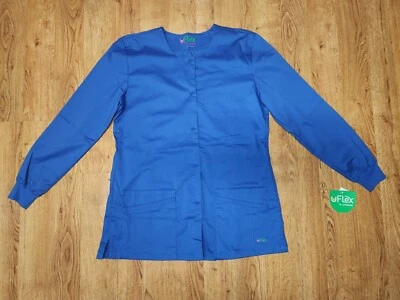 Urbane Scrub Jacket Lab Coat Women XS-S-M Navy & Royal NWT Choice - Image 1 of 4