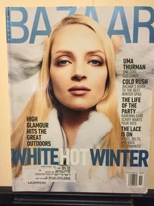 Bazaar Magazine Harpers November 2000 Uma Thurman Cover - Picture 1 of 3