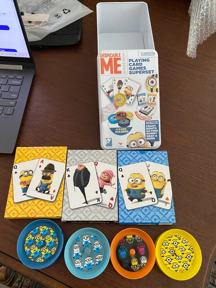N&SIB-DESPICABLE ME-MINION MADE-Playing Card Games SUPERSET in Collector's Tin - Изображение 1 из 1