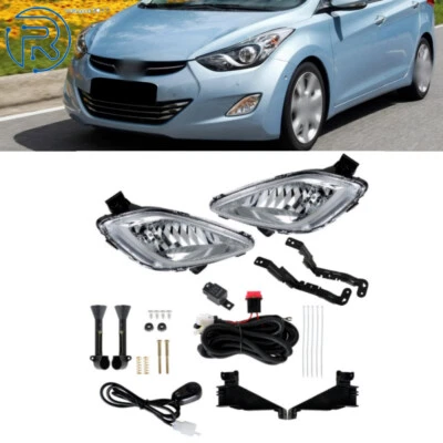 Luces antiniebla halógenas laterales derecho e izquierdo para Hyundai Elantra 2011-2013 con kits de interruptores Foto 1 de 4