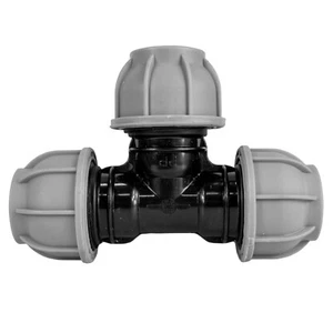 mdpe water pipe compression connector TEE fittings 20mm-50mm - Picture 1 of 10