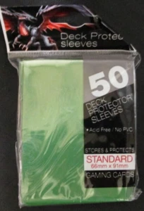 Paquete de 50 mangas protectoras de cubierta tamaño estándar Ultra Pro VERDE Magic The Gathering ¡Envío gratuito! - Imagen 1 de 1