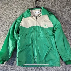 Vintage Coat Pioneer Seed Corn Jacket Adult Large Green 70s Boho Upstream - Picture 1 of 7