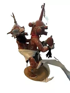 Hopi 2 Mudhead Piggyback Kachinas By R. Jean - Picture 1 of 15
