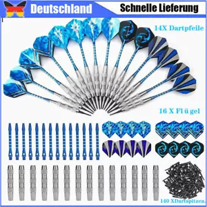 Darts Set 14 Softdart Pfeile mit 16 Flight 140 Dartspitzen 18g Dartpfeile Set DE - Bild 1 von 12