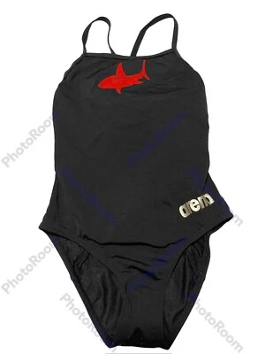 *Arena Girls Origami Light Tech Back MaxLife 泳装黑色 22 码 — 第 1/4 张图片