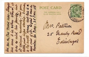 Picture postcard with GK & ARDRISHAIG PACKET CHEVALIER postmark (C92781) - Picture 1 of 1