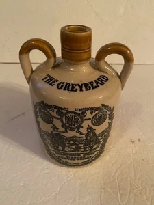 Vintage The Greybeard HEATHER DEW Scotch Whiskey 7" Stoneware Jug MINT COND. - Picture 1 of 6
