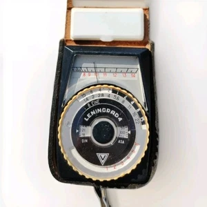 Vintage Leningrad 4 Black Light Meter USSR with Leather Case Untested - Picture 1 of 5