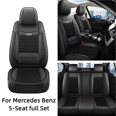 For Mercedes Benz GLK300 GLK350 5-Seat full Set PU Leather Ice thread Seat Cover - Image 1 of 4