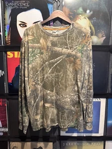 Mens RealTree Camouflage Long Sleeve Shirt Hunting Fishing Real Tree Size Large - Picture 1 of 5