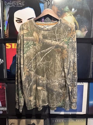 Mens RealTree Camouflage Long Sleeve Shirt Hunting Fishing Real Tree Size Large - Image 1 of 4