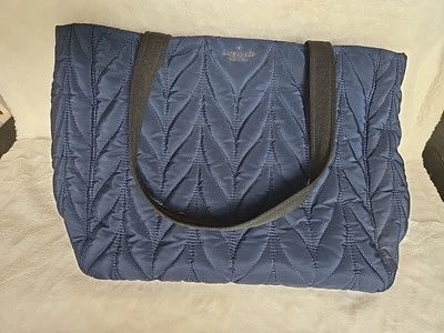 Kate Spade Handbag Blue Ellie Quilted Tote Shoulder Bag Satchel  - Image 1 of 4