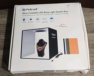 PULUZ 30cm Foldable Photo Studio Box Portable LED Ring Light Shooting Tent - Picture 1 of 5