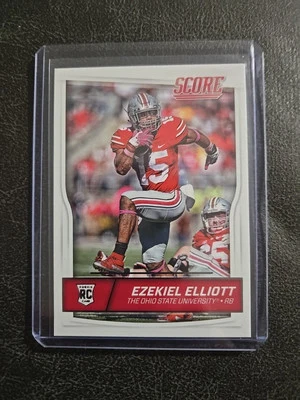 2016 Score - Rookies #344 Ezekiel Elliott (RC) - Image 1 of 3