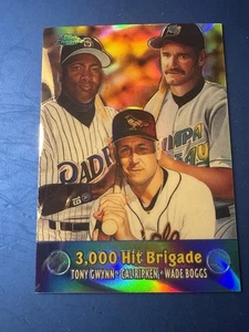 2000 Topps Chrome Combos Tony Gwynn Cal Ripken Jr Wade Boggs #TC10 HOF Refractor - Picture 1 of 2