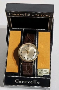 Vintage Mid Century Caravelle by Bulova Gold Mechanische 31mm Uhr ☆ Neu - Bild 1 von 19