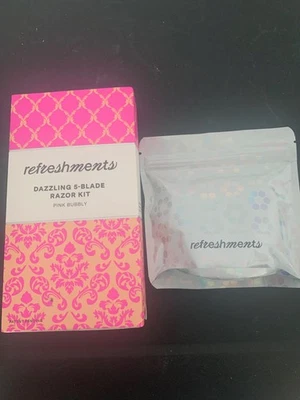 Refreshments 5 Blade Razor Kit +4 Extra Cartridges=6 Refills - Image 1 of 3