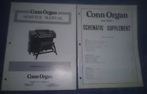 Conn Organ Manual de Servicio y Suplemento Trinidad Modelo 554 Tipo 1 - Imagen 1 de 4