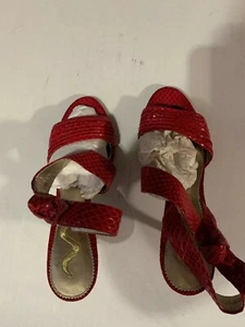 Elements By Nina 37.5 Women's Sandals Shoes Pink Ankle Strap Heels Never Worn - Picture 1 of 5