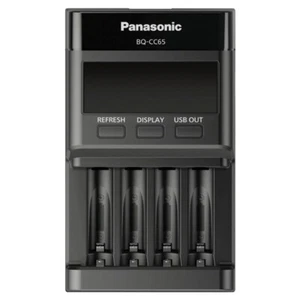 Panasonic Eneloop PRO Professional Charger LCD screen DEL USB output BQ-CC65 - Picture 1 of 4