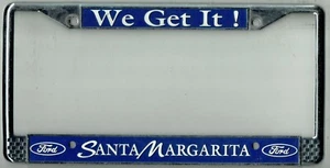 RARE Santa Margarita California Ford Vintage FoMoCo Dealer License Plate Frame - Picture 1 of 1