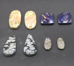 multi gemstones natural stone pair lot 93.65 cts loose stone handmade gemstones - Picture 1 of 5