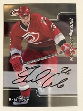 2001-02 BAP Be A Player Signature Series Autograph Erik Cole Auto #229