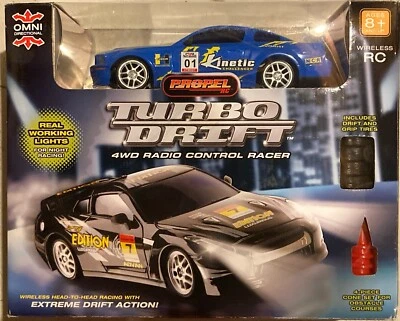 PROPEL RC TURBO DRIFT 4WD RADIO CONTROL RACER-BLUE DRIFT ACTION WIRELESS - Image 1 of 4