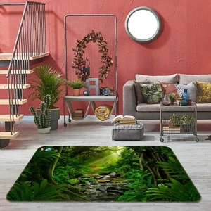 3D Virgin Forest K1451 Non Slip Rug Mat Elegant Photo Carpet Panda 2023 - Picture 1 of 5